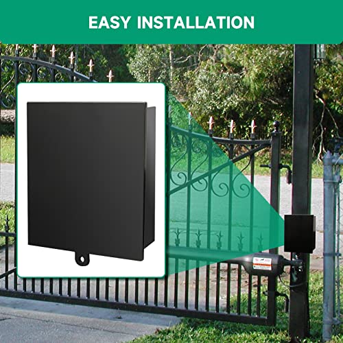 Briidea Battery Box Apply to Deer Feeders, Door Openers or Vehicular Swing Gates, Durable and Weatherproof - style: 12V