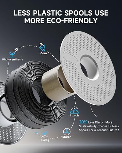 Creality Beige PETG Filament Refill 1.75mm 3D Printer Filament, 1kg (2.2lb) Refilament for Bambu Lab Reusable Spool, Dimensional Accuracy ±0.03mm - color: 1kg Beige Petg Refill, size: 1.75 mm