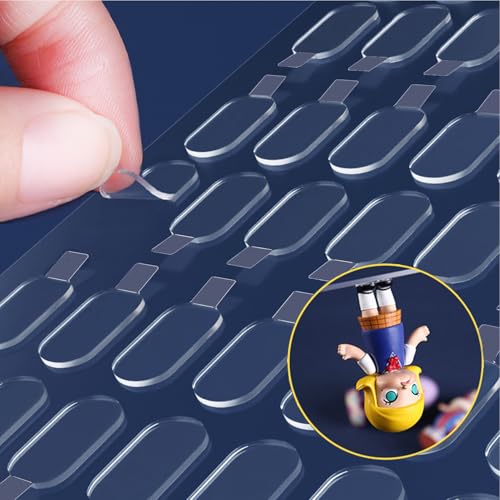 LMJIA Sticky Tack for Wall Hanging (0.31"*0.51"-100 Pcs) — Removable Poster Putty & Mounting Putty, Double-Sided Adhesive Dots for Damage-Free Decor, Balloons & Crafts - size: 0.31" X 0.51"