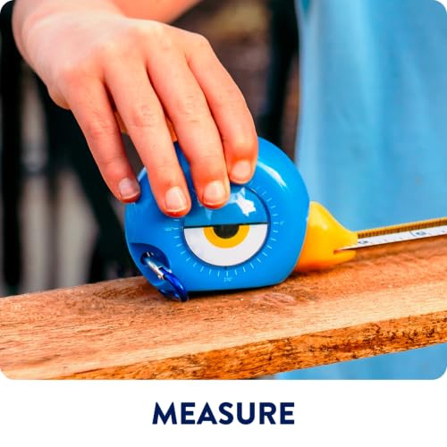 Handy Famm Kids Tape Measure, 8ft Retractable Measuring Tape, Blue Toto - color: Blue Tape Measure