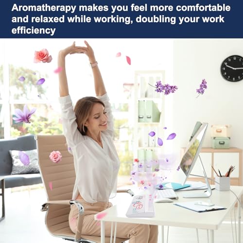 Small Glass Desktop Whiteboard Dry-Erase-Board - Computer Keyboard Stand White Board Surface Pad with Aromatherapy, Desk Organizers with Accessories for Office, Home, School Supplies - color: Aroma - White