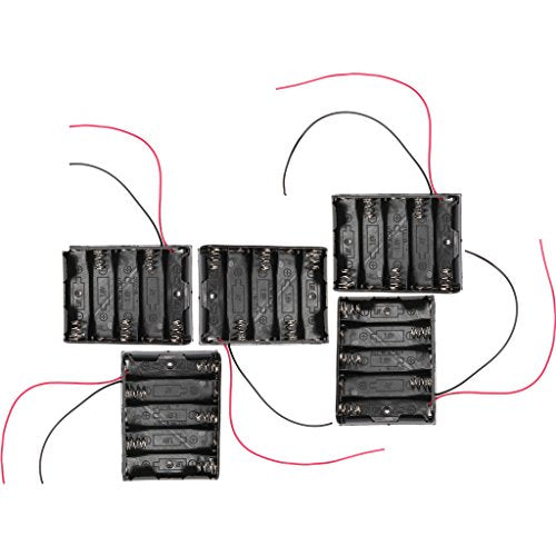 Vanki Battery Holder Battery Case Battery Box (5x AA Wire Leads)5PC