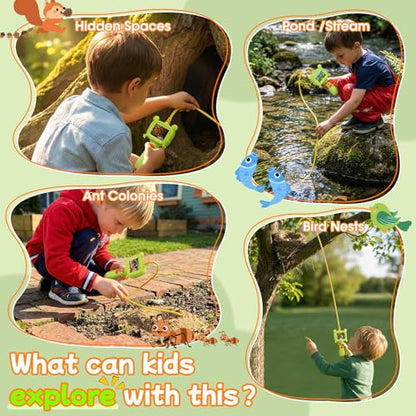 Borescope Camera with Light for Kids Outdoor/Indoor Nature Exploration