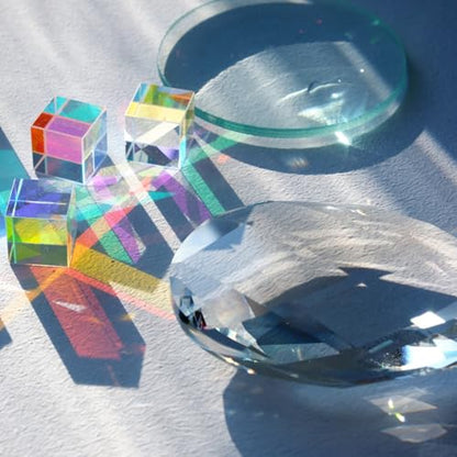 PATIKIL Convex Lens, 300 50mm Focal Length 50/30mm (1.97/1.18") Diameter Round Glass Magnifying Telescope Lens Trial Set Ground Edge for Lab Physics Class Optics, 4 Pcs - size: 300/50mm FL, 50/30mm Dia.