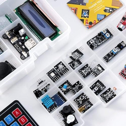 ELEGOO 37-in-1 Sensor Kit and 3PCS ESP-32 Boards, for Sensors, Smart Devices, Robotics, STEM Learning and DIY Electronics