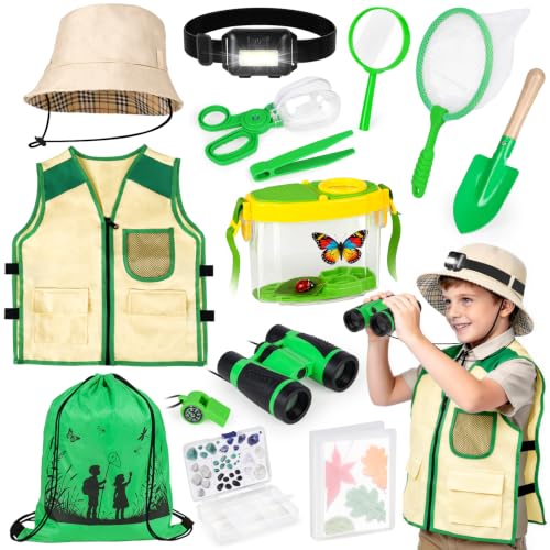 Meaicezli Kids Explorer Kit with Bug Catcher for Camping for Kids Ages 3-8