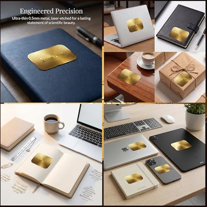 Physics Bookmark Gift Set, 18-Piece Metal Bookmarks Kit for Physics Gifts - color: Gold