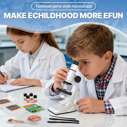 Kids Microscope Kit with Blank and Prepared Slides