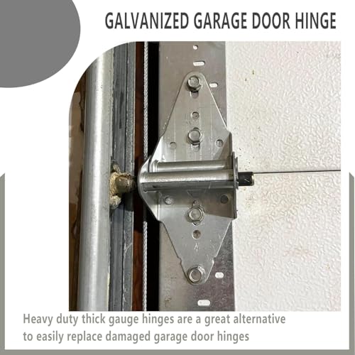 Garage Door Hinges #1 with Mounting Bolts 2 Packs+8Screws