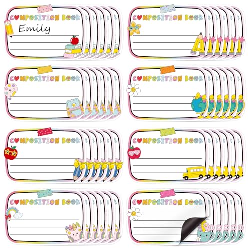 Resurhang 48 Pcs Pastel Coquette Magnetic Name Tags for Classroom - style: Pastel Coquette