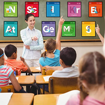 Zonon 10 Pcs Science Posters for Classroom for Elementary,Colorful