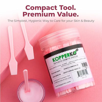 Kopperko Mini Face Cream Spatula, 2.5 Inch, 500 Pack, Pink - color: Pink, size: 500 Spatulas