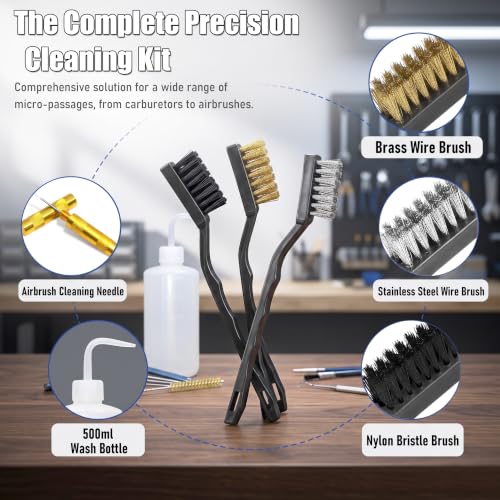 Spray Gun Cleaning Kit, Airbrush Cleaning Kit, Universal Paint Gun Cleaner Brushes Set, Paint Sprayer Cleaning Kit