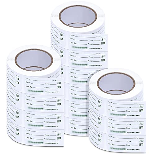Outus 3000 Pcs Removable Food Labels for Restaurant Containers, 1 x 2 Inch