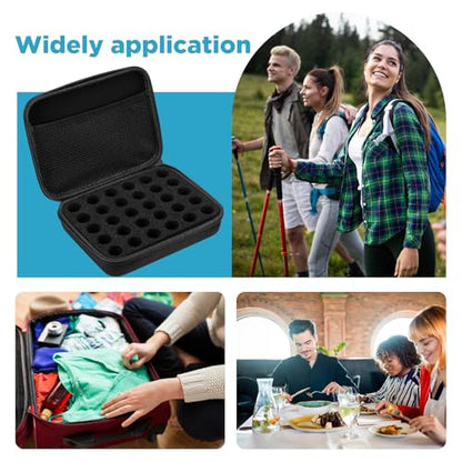 Teenyyou 30 Slots Peptide Case for Fridge Fits Standard 10ml Vials - color: Black, size: 30 Slots, style: Solid