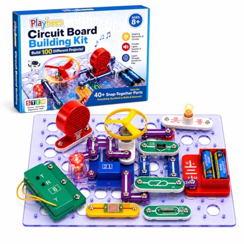 Playbees STEM Circuit Board Building Kit for Kids Ages 8-12