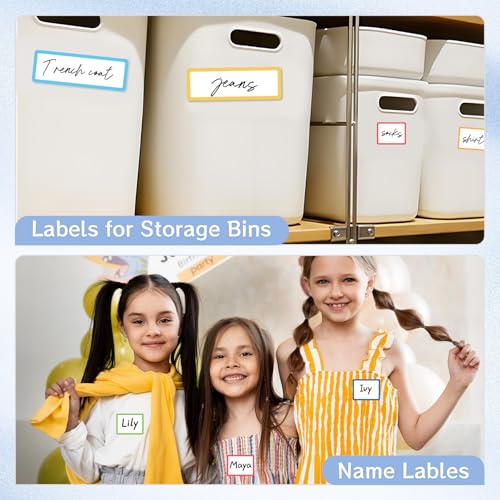 540Pcs Removable Labels, Colored Labels Stickers - color: Bright