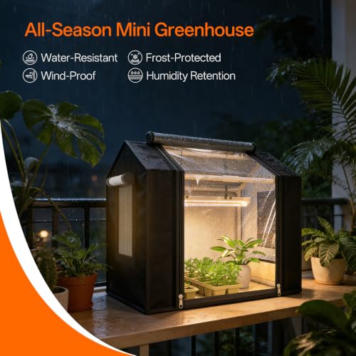 Bstrip Small Greenhouse, GM3 Indoor Greenhouse with Grow Light, Auto Timer