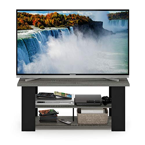 Furinno JAYA TV Stand, French Oak Grey/Black - color: French Oak/Black, style: 50 Inch, Panel