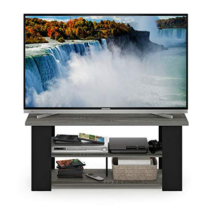 Furinno JAYA TV Stand, French Oak Grey/Black - color: French Oak/Black, style: 50 Inch, Panel