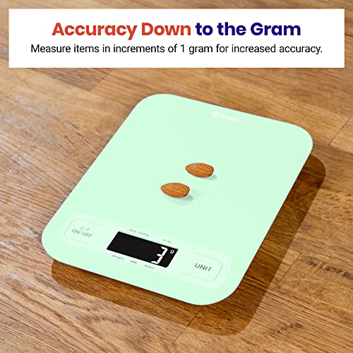 Etekcity Food Kitchen Scale, Digital Grams and Ounces, Large - color: Green