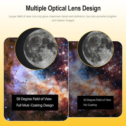 Astromania Telescope Eyepiece 15mm, Wide Angle 58° Planetary Eyepiece 1.25" - size: 15MM