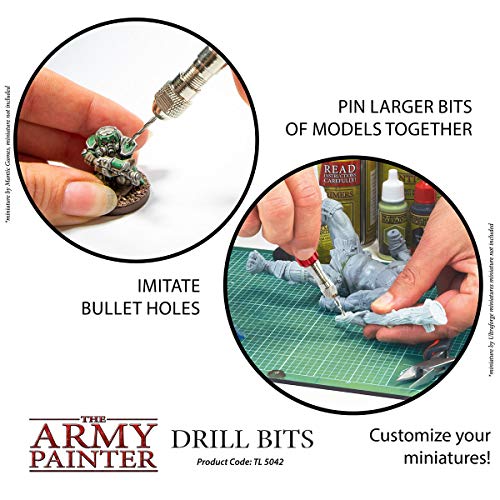 The Army Painter, Miniature & Model Drill bits, Three Bits 0,7x3mm - color: Drill Bit Set