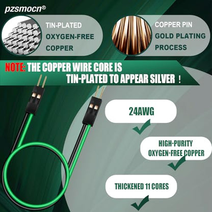 20 Sets / 80 Pcs for Dupont 2.54mm 2-Pin Male-Male Connector Kit - size: 2-Pin, style: Male to Male