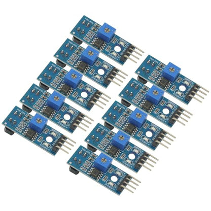 10PCS TCRT5000 Infrared Reflective IR Photoelectric Sensor Switch DC 3.3V-5V Barrier Line Track Sensor Module for Arduino