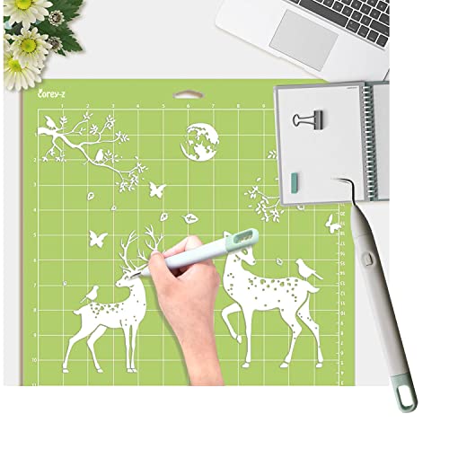Corey-z Craft Vinyl Weeding Tools Set Precision Carving Hobby Knife Pen Coming With Additional Blades and Weeder Removal Tool for Cricut Basic Weeding Tools for Art, Scrapbooking, Cutter and DIY