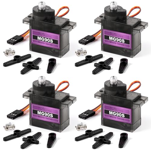 Miuzei MG90S 9G Micro Servo Motor Metal Gear for RC Plane Robot Arduino (4)