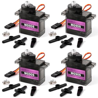 Miuzei MG90S 9G Micro Servo Motor Metal Gear for RC Plane Robot Arduino (4)