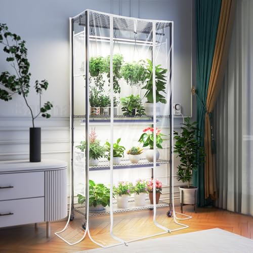 Barrina CX3Z Indoor Greenhouse with Grow Light 4-Tier 108W 35.4x13.8x70.9IN - color: 5000K-CX3Z, size: 35.4x13.8x70.9IN w/ Tent
