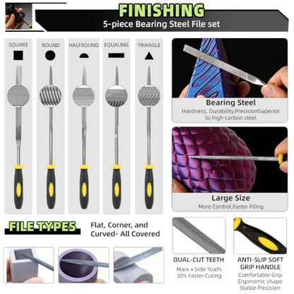 50pcs 3D Printer Toolkit and Accessories for All FDM/SLA 3D Printers - style: Essential Version