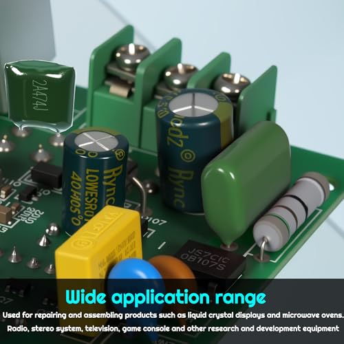 24 Value 740Pcs Metalized Mylar Polyester Film Capacitors Kit