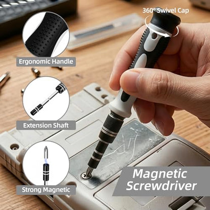 115-in-1 Precision Screwdriver Set, Magnetic Electronics Repair Tool Kit