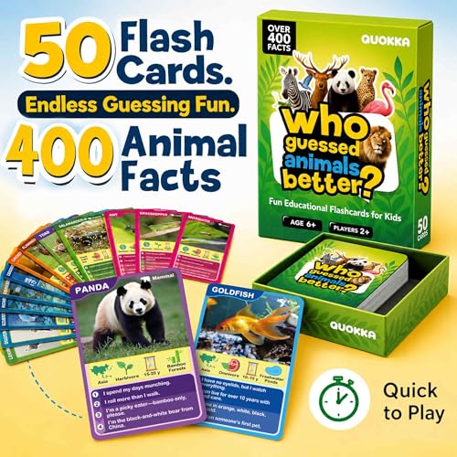 Who Guess It Better Animals Volume 2 - Animal Discovery Set, 50 Cards - color: Animals 2