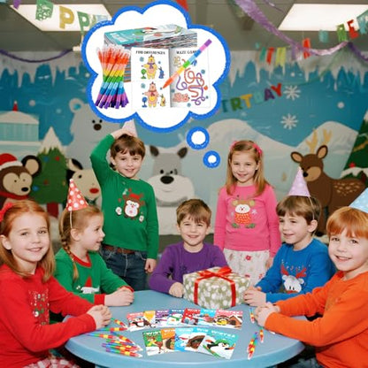 BenLouis 24 Pack Winter Mini Activity Books for Kids ages 4-8-16 - style: Winter