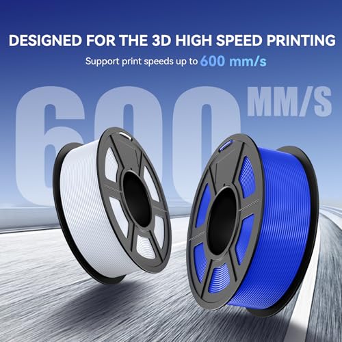 JAYO High Speed PLA 3D Printer Filament Bundle 1.75mm, 1.1kg, 4-Pack Black - color: 4*1.1kg Black