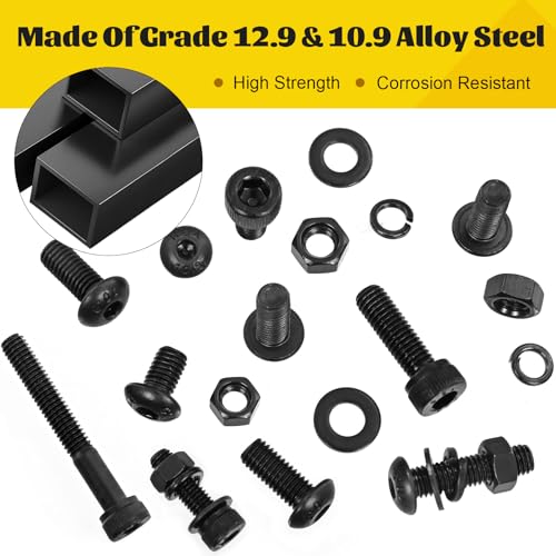2300PCS M3 Hex Socket Head & Button Head Screws Nuts Assortment Kit - size: M3 2300pcs