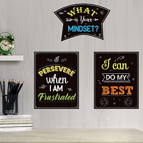 DUAIAI Growth Mindset Bulletin Board Set Classroom Decorations - color: Growth Mindset