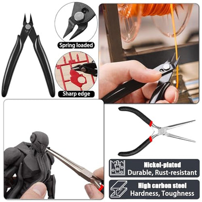 3D Printer Tools Kit,3D Printer Accessories Includes Nozzle Cleaning Kit,Deburring Tool Set