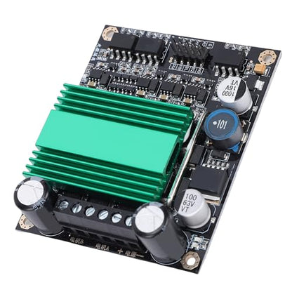 Jectse DC Motor Driver Module, 100A Dual Channel H Bridge Optocoupler Isolation with Heat Sink, for DIY Robot High Power Applications