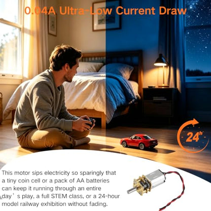 4Pcs Mini Micro N20 Gear Moto, DC 3V-6V Slow Speed Full Metal Gearbox - color: with wire