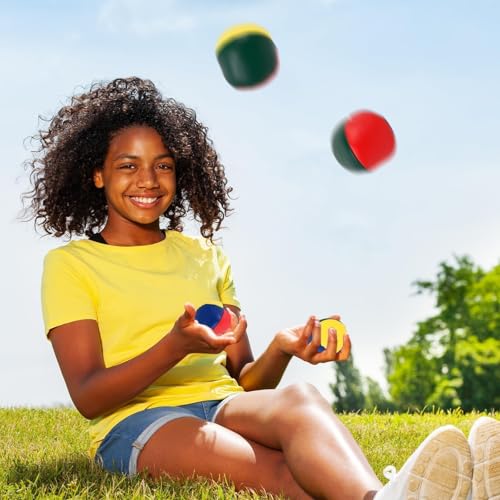 50 PCS Juggling Balls for Beginners,Colorful Juggling Balls Bulk,Soft Durable and Easy for Beginners Juggle