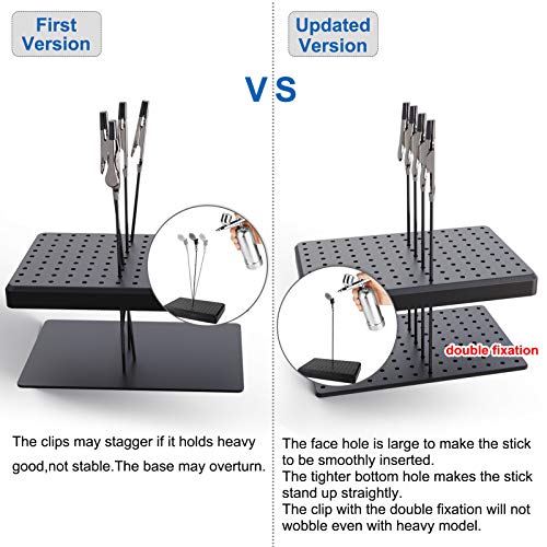GJJC09B 1PC Painting Stand Base and 20PCS Alligator Clip Stick Set Modeling Tools for Airbrush Hobby Model Parts New - style: 1PC