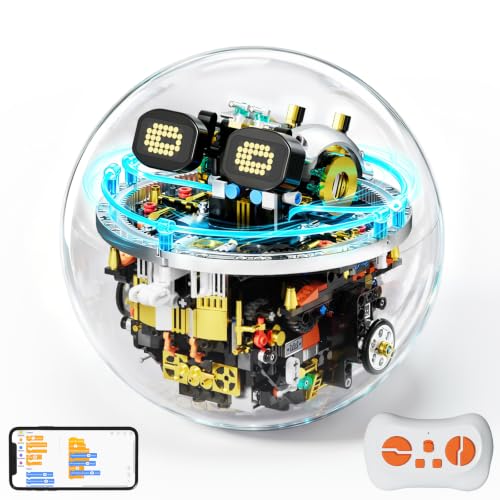 DOLIVE Transparent Spherical Robot Building Block Set for Kids Aged 8-12