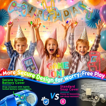 24 Pcs Video Game Party Favors LED Finger Lights Toys for Kids Ages 3-12 - style: Video Game
