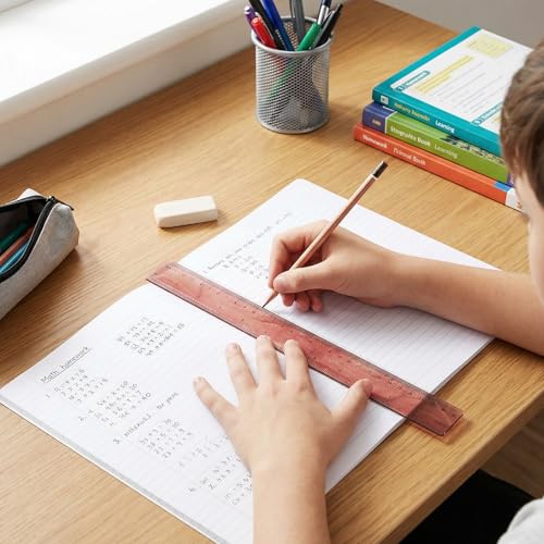 60 Pcs 12 Inch Bulk Plastic Clear Rulers, School Supplies, Oil Painting - color: Oil Painting
