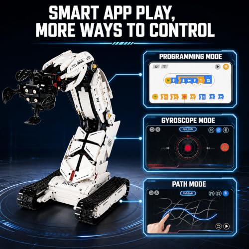 3 in 1 Technical Robotic Arm Building Kit with APP Control for Adults Teens